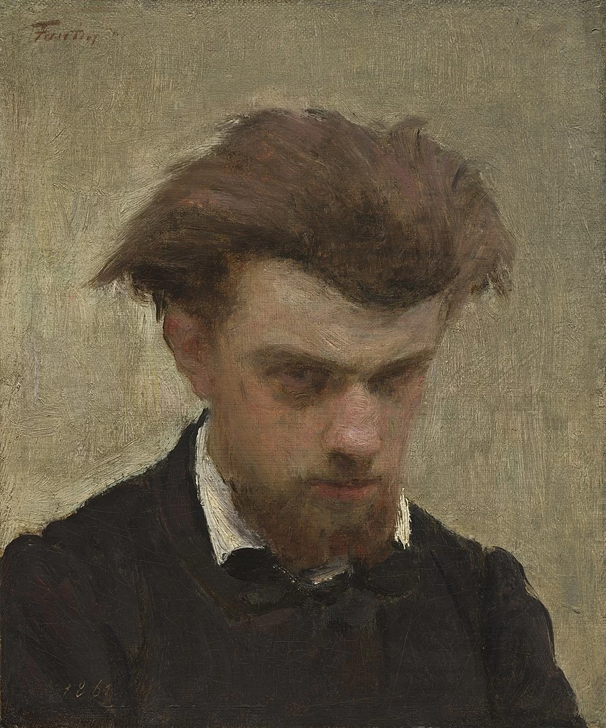 Henri Fantin - Latour, Autoritratto, 1861, National Gallery of Art, Washington DC